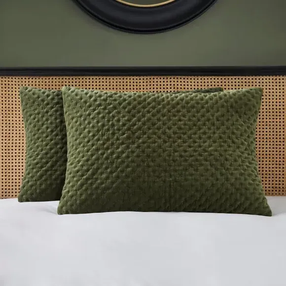 Standard Pillowcase with Zipper - Green, Cotton image