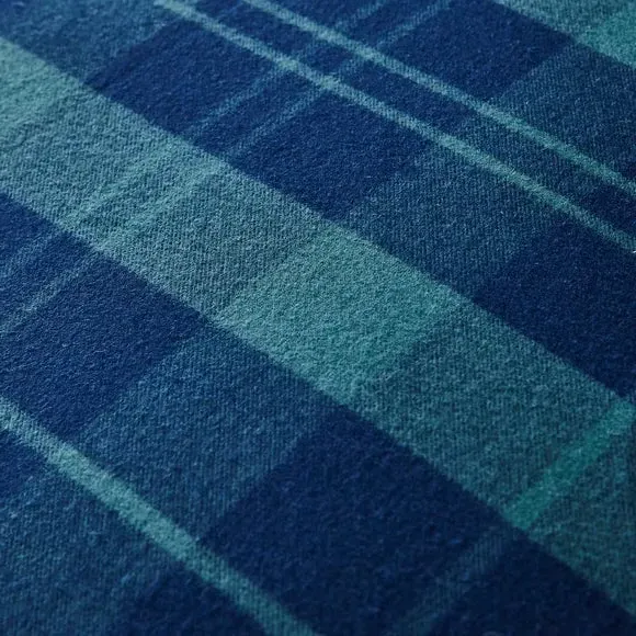 Tartan Duvet Cover Set with Pillowcase - Navy