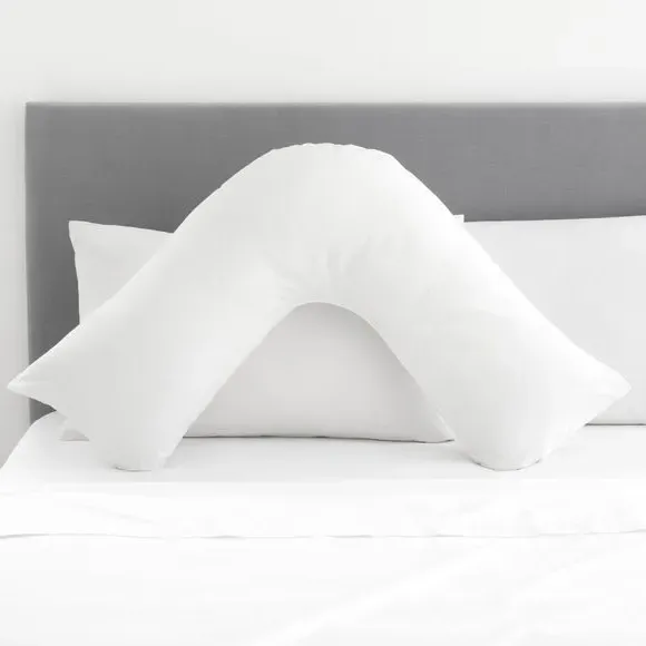 V-Shaped Pillowcase 400 Thread Count - White, Cotton image