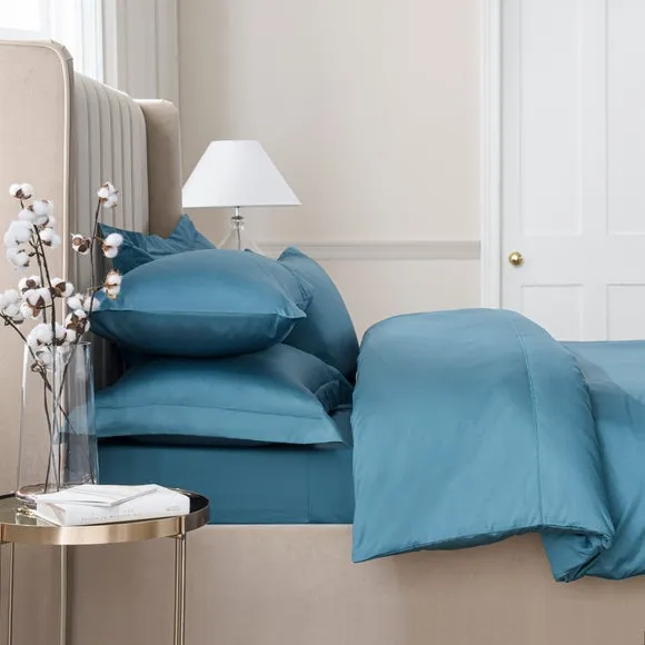 V-Shaped Pillowcase - Dragonfly Teal, Cotton Sateen
