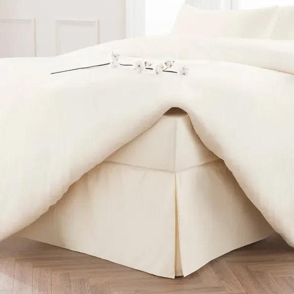 Valance Sheet 300 Thread Count - Cream, Cotton