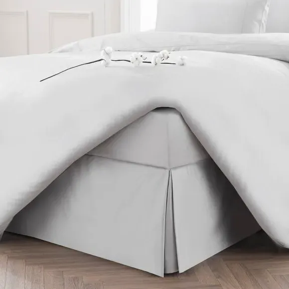 Valance Sheet 300 Thread Count - Silver, Cotton