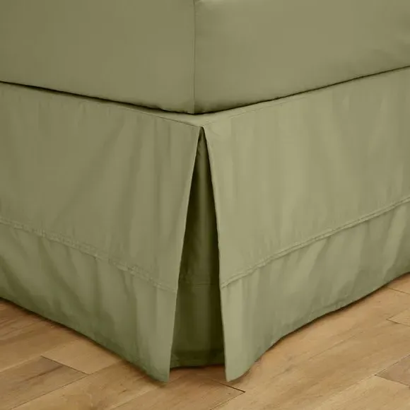 Valance Sheet 500 Thread Count - Olive, Cotton