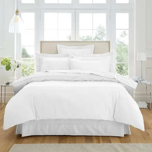 Valance Sheet 500 Thread Count - White, Cotton