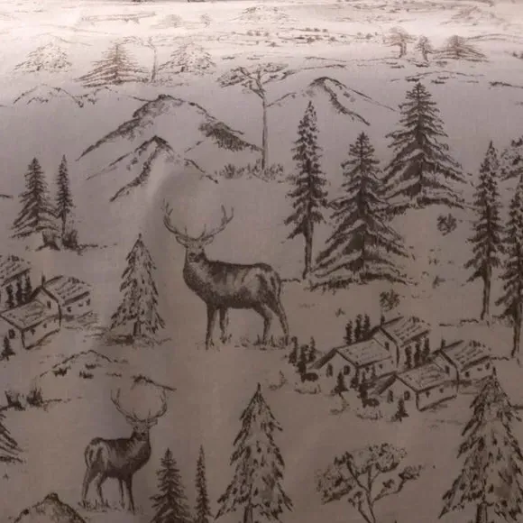 Alpine Stag Duvet Cover Set - Natural, Cotton