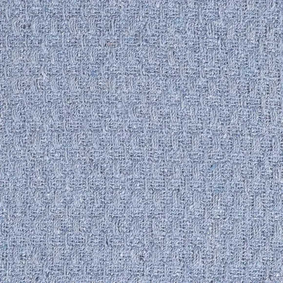 Basket Weave Bedspread - Blue, Cotton