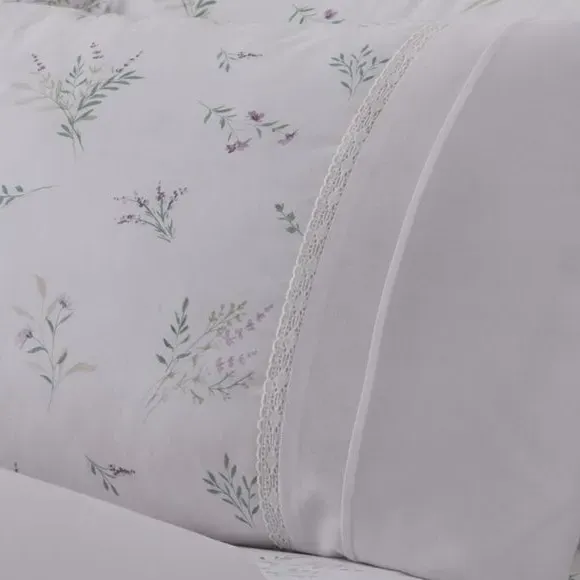Chloe Duvet Cover Set - Purple, Polycotton