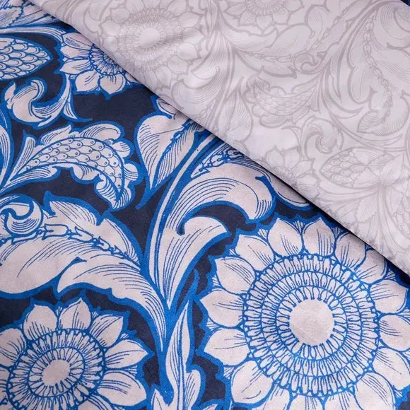 Duvet Cover & Pillowcase Set - Blue, Polyester