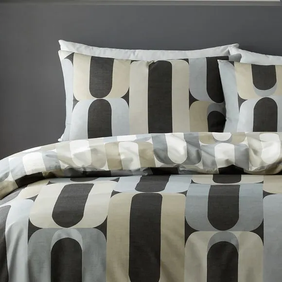 Duvet Cover & Pillowcase Set - Charcoal, Polycotton