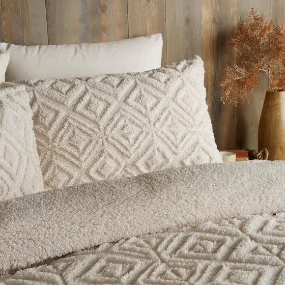 Duvet Cover & Pillowcase Set - Natural, Polyester