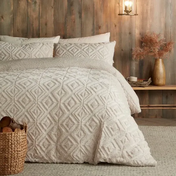 Duvet Cover & Pillowcase Set - Natural, Polyester