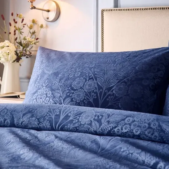 Duvet Cover & Pillowcase Set - Navy, Polyester