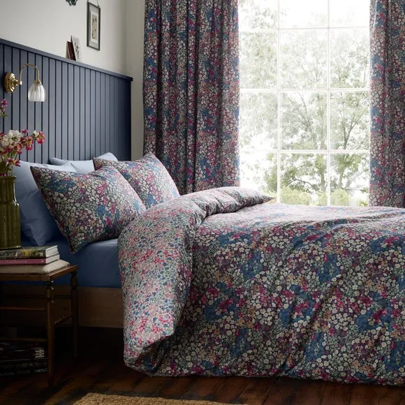 Duvet Cover Set with Pillowcase - Blue, Polycotton image