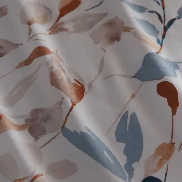 Duvet Cover Set with Pillowcase - Blue, Polycotton