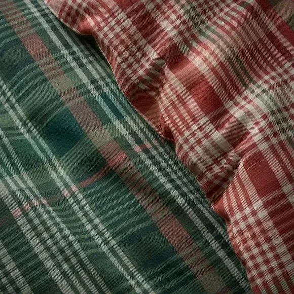 Duvet Cover Set with Pillowcase - Green, Cotton