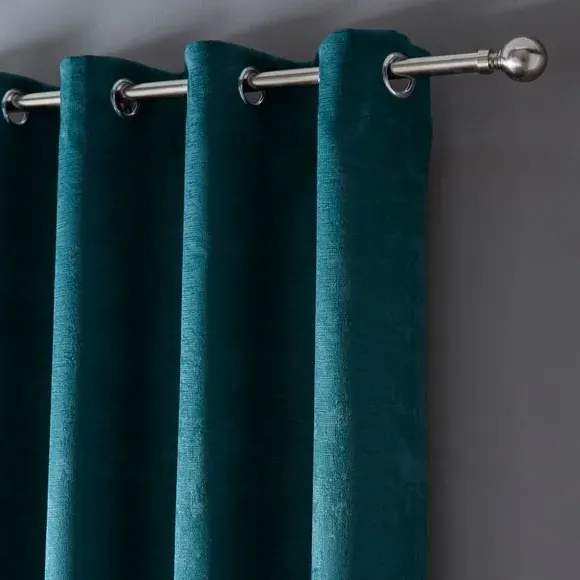 Eyelet Curtains with Dim-Out - Forest, Polyester image