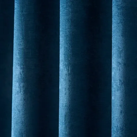 Eyelet Curtains with Dim-Out - Teal, Polyester