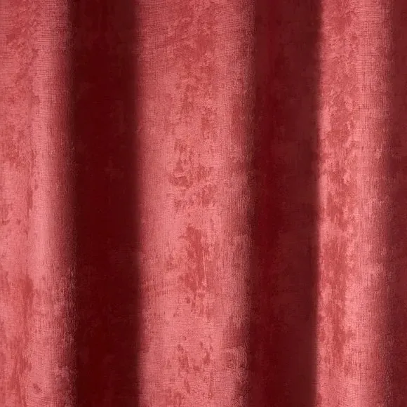 Eyelet Curtains with Dim-Out - Terracotta, Polyester