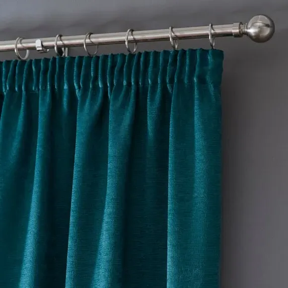 Pencil Pleat Curtains with Thermal Coating - Forest image