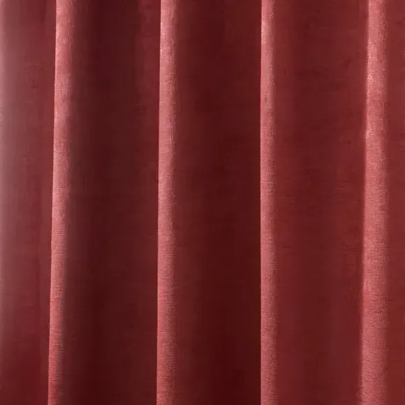 Pencil Pleat Curtains with Thermal Coating - Terracotta