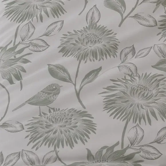 Reversible Duvet Cover Set - Green, Polycotton
