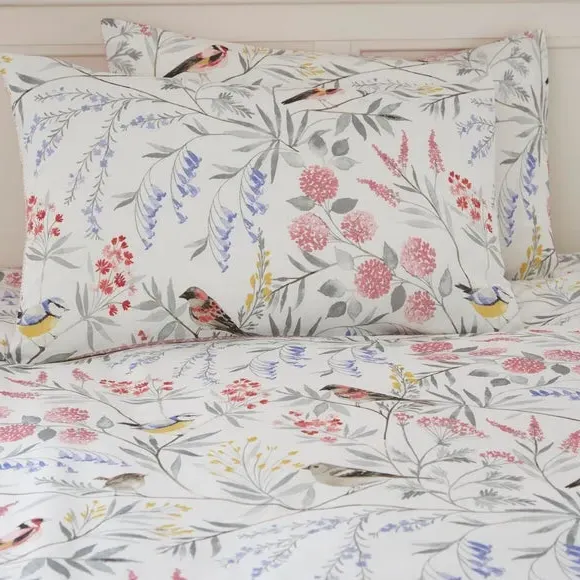 Reversible Duvet Cover Set - Pink, Polycotton