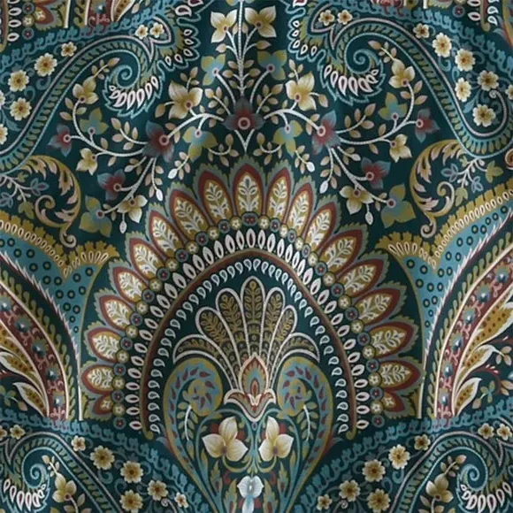 Reversible Duvet Cover Set - Teal, Polycotton