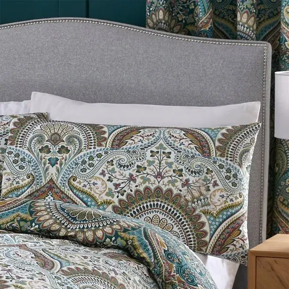 Reversible Duvet Cover Set - Teal, Polycotton