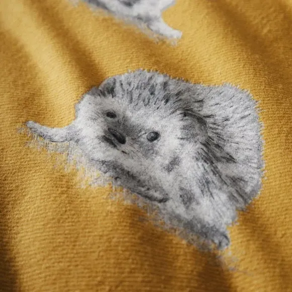 Reversible Duvet Cover Set - Yellow, Cotton