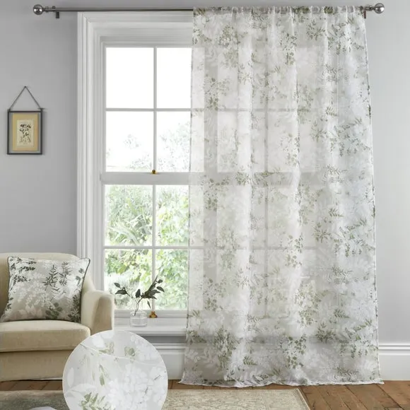 Slot Top Voile Panel - Green
