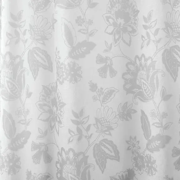 Slot Top Voile Panel - Grey, Sheer Fabric
