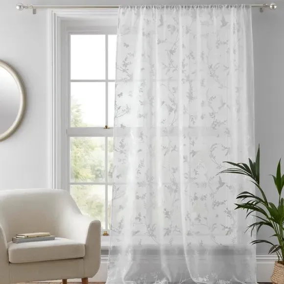 Slot Top Voile Panel - White
