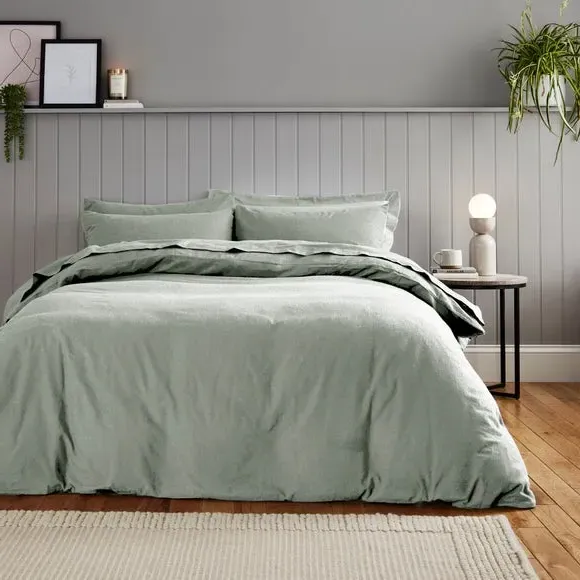 Standard Pillowcase Pair - Sage, Cotton