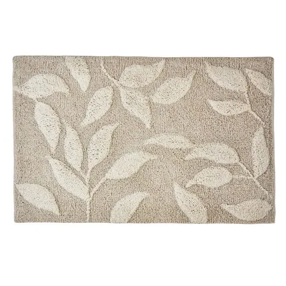 Tufted Bath Mat with Anti-Slip - Natural, Cotton
