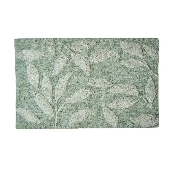 Tufted Bath Mat with Anti-Slip - Sage, Cotton