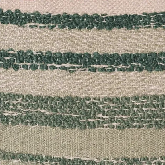 Square Outdoor Cushion with Tassels - Green