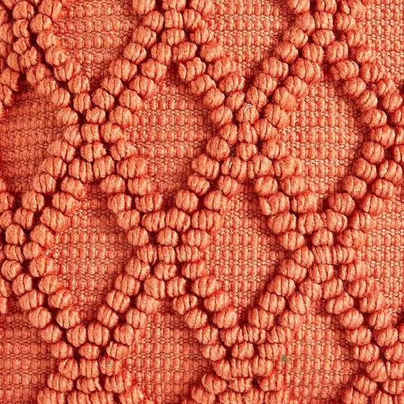 Square Outdoor Cushion with Tassels - Red