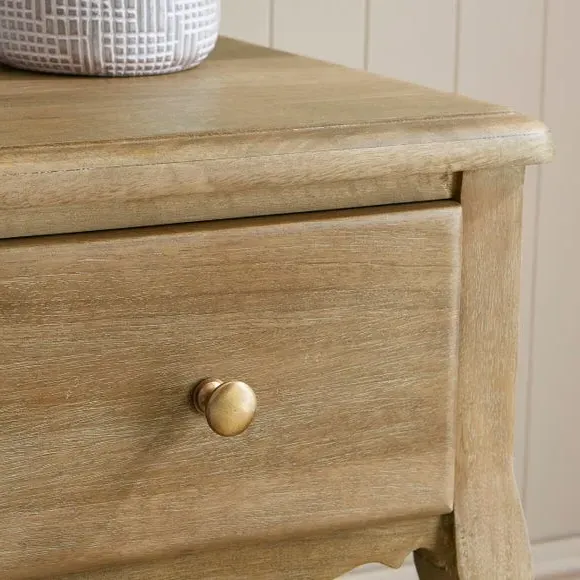 1 Drawer Bedside Table - Natural, Mango Wood
