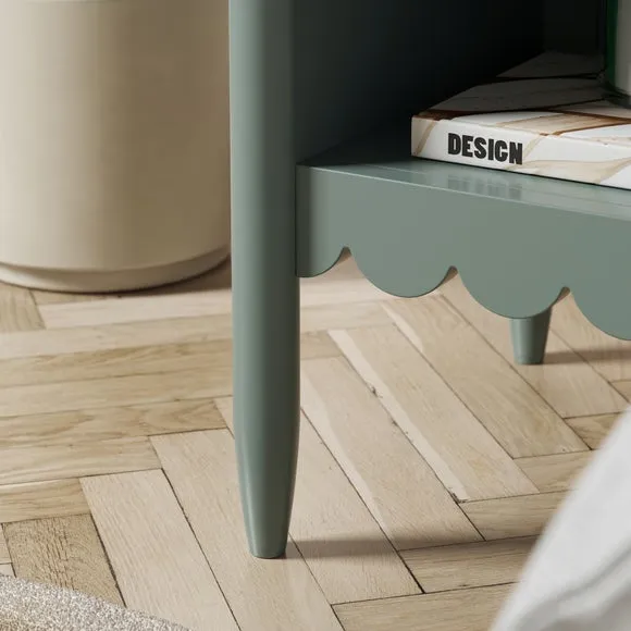 1 Drawer Bedside Table with Shelf - Lilypad