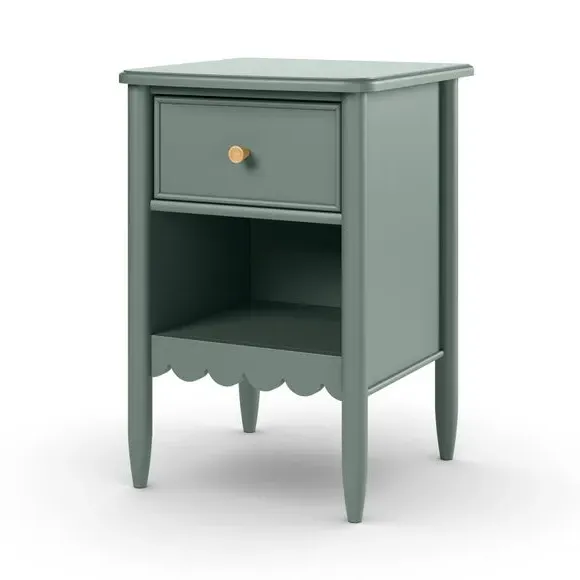1 Drawer Bedside Table with Shelf - Lilypad