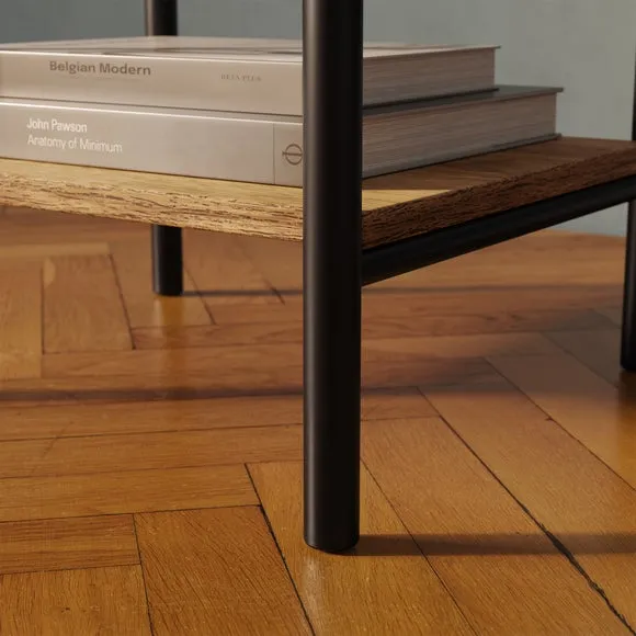 1 Drawer Bedside Table with Shelf - Wood Effect