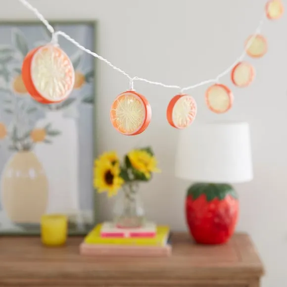 10 LED String Lights - Orange, Novelty Design image