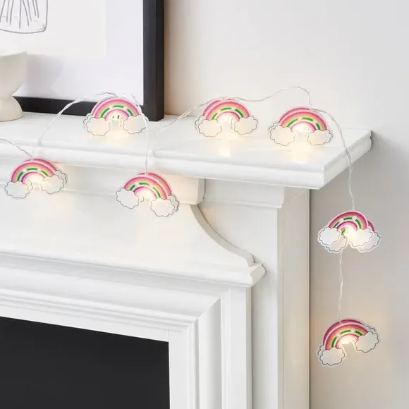10 LED String Lights Rainbow Design - Multicolor image
