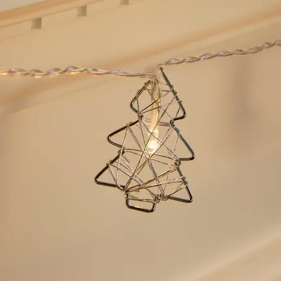 10-Light Tree String Lights - Silver, LED