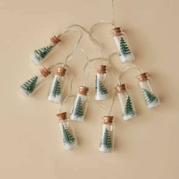 10-Piece LED String Lights - Warm White, Bottle