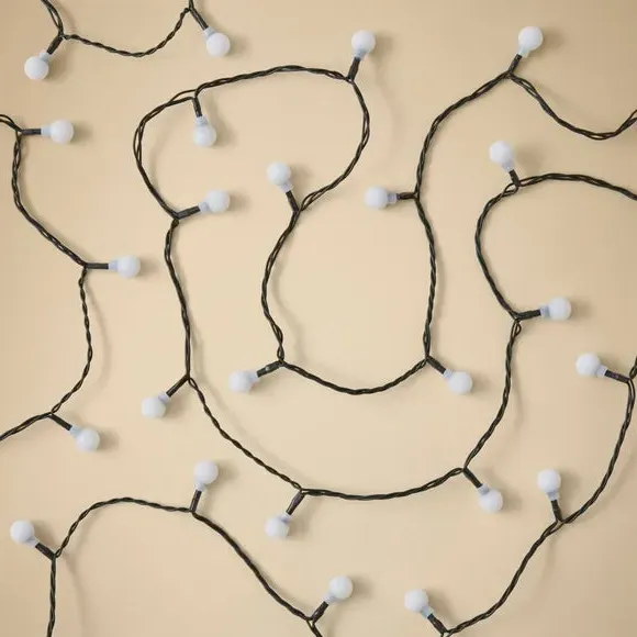 100 LED Ball String Lights - Warm White