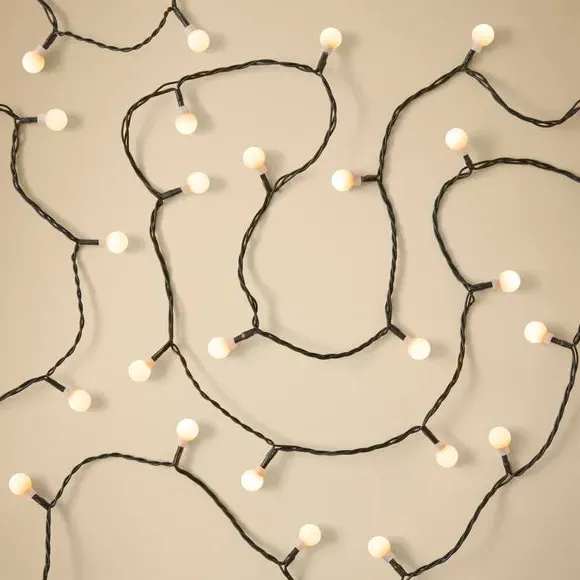 100 LED Ball String Lights - Warm White