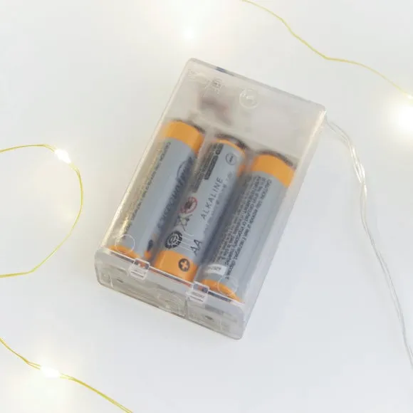 100 LED String Lights Battery Operated - Gold