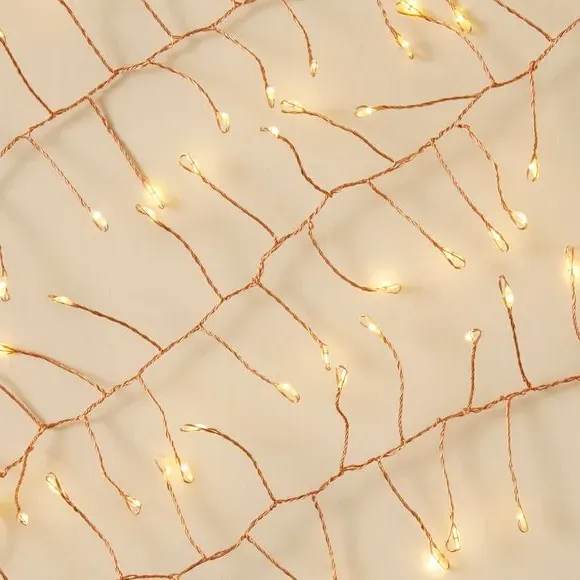 100 LED String Lights with Timer - Copper