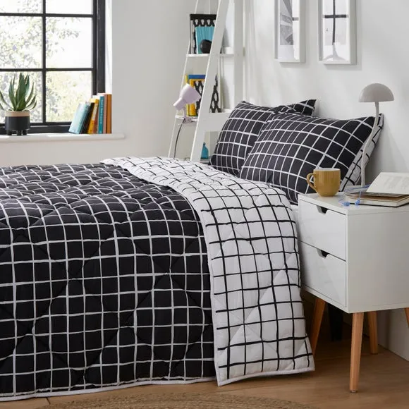 10.5 Tog Coverless Duvet Set - White, Polyester